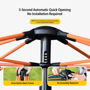 Cắm Trại Ngoài Trời dễ chịu Lều cao su gấp tự động nhanh chóng mở hệ thống Oxford Vải mặt trời bảo vệ không ướt vành lều - Product Image 3