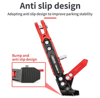 Nouveau support latéral de stationnement réglable en alliage d'aluminium modifié pour moto, béquille latérale CNC pour moto