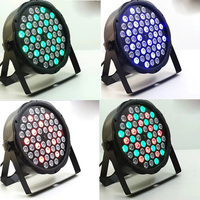 Lampu Reflector Pro Stage KTV Bar DJ Nightclub 54pcs 3W RGBW Plastik Par LED Light Housing Plastik