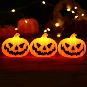 Linterna de Calabaza de Mano para Halloween, Luz de Vela Electrónica LED, Decoración para Fiestas, Accesorio de Iluminación Ambiental - Product Image 2