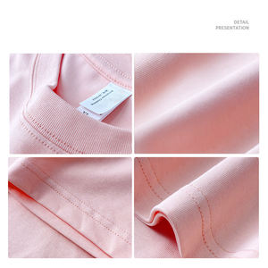 เสื้อยืดผู้ชายแขนสั้นผ้าคอตตอนขนาดใหญ่ไม่มีลายเรียบของผู้ใหญ่และ100% - Product Image 3