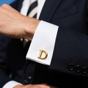 Mancuernillas con <span class=keywords><strong>Iniciales</strong></span> al por Mayor, Personalizadas en Metal, de la A a la Z, para <span class=keywords><strong>Camisa</strong></span>, con Monograma, Accesorio a Juego, Fábrica Física desde 2004 - Product Image 5