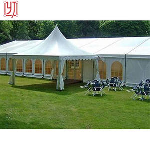 Tente blanche de 15m x 12m pour événements, fêtes, cérémonies de mariage et célébrations - Product Image 3