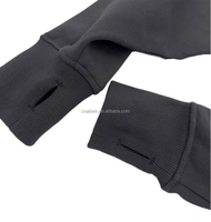 Sweat à capuche masqué chic avec cardigan à manches chauve-souris 100% coton texture lavée hiver sweat à capuche Ninja avec fermeture éclair