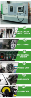 Tour-fraiseuse CNC à lit incliné 3 axes haute rigidité TCK50A-500, système Fanuc, tour horizontal pour métaux 220V FANUC