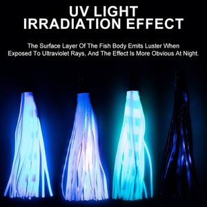 เหยื่อตกปลาทะเลน้ำลึกแบบใหม่ ขนาด 165 มม. น้ำหนัก 55 กรัม สำหรับตกปลาใหญ่ แบบพ่นน้ำ รูปปลาหมึก สำหรับตกปลาทูน่า มาร์ลิน เหยื่อปลอมแบบนิ่ม - Product Image 6