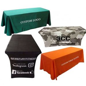 Custom Trade Show Sublimation Printed logo <b>Table</b> <b>Cloth</b> 4ft/6ft/8ft <b>Table</b> <b>Cloth</b> 6 Foot Rectangle <b>Table</b> <b>Cloth</b> - Product Image 1