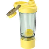 Logo personnalisé Sans BPA En Plastique Sports Gym Fitness Boissons Étanche Protéines Mélangeurs Shaker Bouteille D'eau Shakers Gobelets