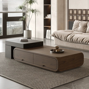 Tavolino moderno minimalista in noce piccolo soggiorno per la casa in stile Wabi Sabi mobili per la casa in stile <span class=keywords><strong>antico</strong></span> retrattile - Product Image 3