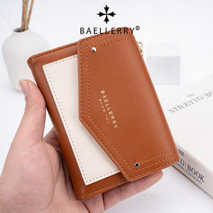 Monedero De Dama Mujerマルチカードスロットスリムジッパーレディースかわいい財布コイン財布女性用ビフォールド小さなPortemonnaie子供用財布 - Product Image 1