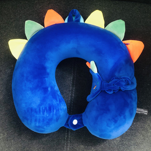 Wholesale Cartoon <strong>U</strong>-Shaped Neck <strong>Pillow</strong> Memory Foam <strong>Lovely</strong> Plush Travel <strong>Pillow</strong> Portable for Office Use Knitted Technics - Product Image 4