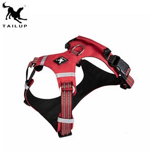 Arnés de seguridad para perros con logotipo personalizado y ligero, estilo deportivo reflectante, mango superior, liberación rápida, poliéster sólido ajustable - Product Image 5