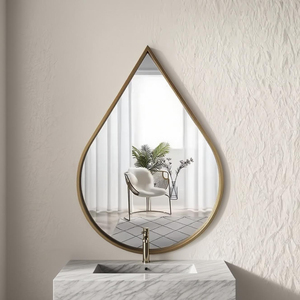 Nhà Máy Bán buôn New Drop-shaped gương hiện đại trang trí treo tường độc đáo Teardrop thiết kế cao cấp tùy chỉnh độ nét cao - Product Image 3