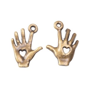 Colgante <span class=keywords><strong>de</strong></span> aleación <span class=keywords><strong>de</strong></span> zinc con diseño <span class=keywords><strong>de</strong></span> corazón <span class=keywords><strong>de</strong></span> palma en relieve para decoración <span class=keywords><strong>de</strong></span> borlas <span class=keywords><strong>de</strong></span> bolso estilo bohemio - Product Image 4