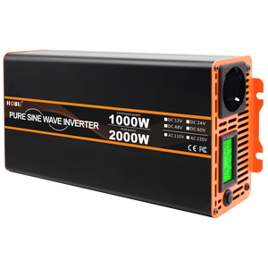 Générateur portable à onduleur à onde sinusoïdale pure HOULI <span class=keywords><strong>2000W</strong></span>, convertisseur 12V 24V 48V 60V 230V, mini convertisseur à onduleur pur sinusoïdal - Product Image 1