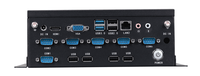 Hitam Mini PC DDR3 4K 30Hz IPC6100 ke-6 7th Gen Core I3 I5 I7cpu Processor 6 * COM Port untuk Gaming komputer