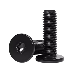 Tornillos Torx de Cabeza Plana Baja de Acero Inoxidable 304 con Óxido Negro, Tornillos de Cabeza Pequeña de Perfil Bajo Ultra Delgado <span class=keywords><strong>M2</strong></span> <span class=keywords><strong>M2</strong></span>.5 M3 M4 M5 M6 M8 - Product Image 1