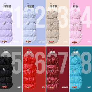 Chaqueta de algodón con patrón sólido para perros, abrigo a prueba de viento, ropa de invierno para mascotas para perros <span class=keywords><strong>Chihuahua</strong></span> y Yorkshire para la temporada de primavera - Product Image 4