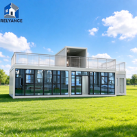 RELYANCE Conteneur pliable personnalisable, structure en acier, espace de vie moderne pour boutique, villa