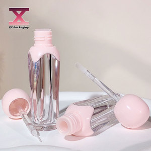 Vòng màu hồng trong suốt không thường xuyên dày tường môi bùn môi ống dầu bàn chải đầu môi bóng môi màu sắc riêng biệt chai - Product Image 2