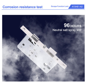 Cerradura de mortaja antirrobo duradera de fábrica con función de <span class=keywords><strong>escape</strong></span> con desbloqueo de llave para puertas de madera y acero para hoteles - Product Image 6