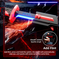 Épée lumineuse de science-fiction, accessoire LED, épée à vaporisation de brume, cosplay pour enfants et adultes, jeu de rôle, cadeau d'Halloween