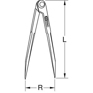 KS TOOLS Divisores sin arco de regulación, 300mm - Product Image 2