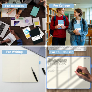 Cahier de notes A5 pour étudiants Livre de bureau personnalisé Cuir PVC PP Papier Tissu Fil à coudre en spirale Cadeau étanche - Product Image 5