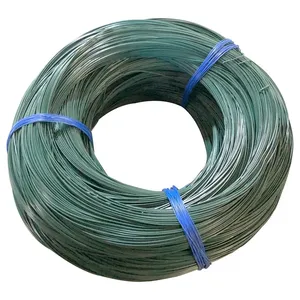 small coil Green/blue/black color pvc coated iron wire 1kg/coil