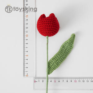 Tulipán gordo de lana flor terminada deportes vida deportes café hombre recto para enviar novia amante ramo - Product Image 5