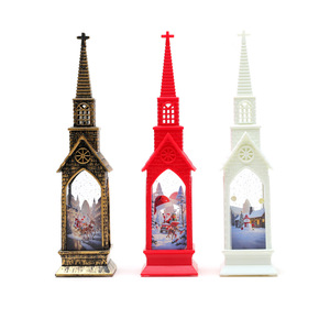 Cross-<b>border</b> decorative Christmas lights, illuminated house and church-shaped night lights, electronic candle lights, Christmas - Product Image 5