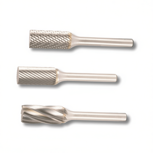Fraise rotative cylindrique en carbure monobloc Ttake, diamètre 9,6 mm, longueur 19 mm, queue de 6 mm, pour le fraisage du métal et du bois - Product Image 2