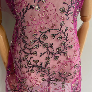 Tela De <span class=keywords><strong>Tul</strong></span> Brillante Hermosa <span class=keywords><strong>Rosa</strong></span> Lentejuelas Brillo Tela De Encaje Malla De <span class=keywords><strong>Tul</strong></span> - Product Image 6