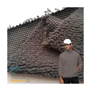 Ấm Mềm 100% Polyester Dệt Kim Sherpa Lông Cừu Vải Một Mặt Với Mô Hình Đồng Bằng Cho Mùa Đông Hàng May Mặc Đóng Gói Cuộn Cô Gái