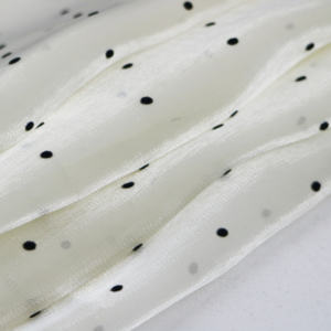 Nouveau Organza en mousseline de soie <span class=keywords><strong>flocage</strong></span> pivotant à pois imprimé tissu fête mariage décor Organza tissu pour femmes robe vêtements - Product Image 2