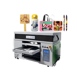 Mini impresora plana de inyección de tinta UV 4060 xp600 cabezal para bolígrafo aluminio acrílico cartón productos de aluminio medalla opcional 3 en 1 - Product Image 1