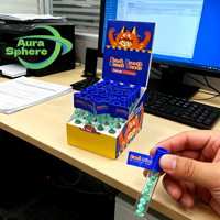 Capsules rafraîchissantes pour l'haleine à la menthe forte en gros, granulés ronds pratiques à manger, bonbons à effet rafraîchissant pour l'haleine