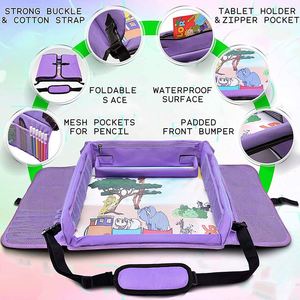 BSCI Factory <b>Portable</b> Travel Art <b>Desk</b> for Activity Snack Bag Play Tray Car Seat Organizer Kids Travel Tray - Product Image 3