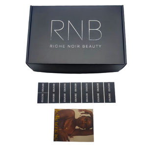 주문을 받아서 만들어진 포장 및 로고 인쇄 verpackung 마분지 포장 우송자 emballage 판지 포장을 위한 까만 우송 상자 - Product Image 3