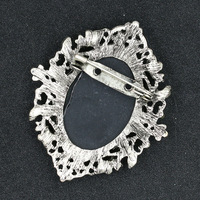 Broche de tête ornée de strass, Corsage vintage électroplaqué, Accessoire vestimentaire pour femme en gros