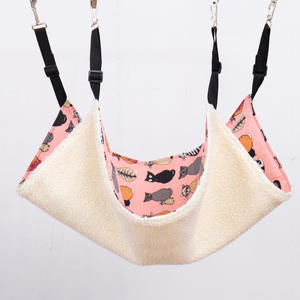 Hamaca colgante gruesa para gatos de interior <span class=keywords><strong>DIY</strong></span>, cama columpio, jaula para mascotas, hamaca con correas ajustables para gatos, perros pequeños, conejos - Product Image 6