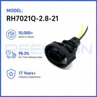Connecteur Étanche Automobile 2 Broches 7021Q-2.8-21 Auto Connect pour Faisceau de Câbles Électriques avec Boîtier Scellé