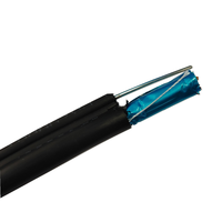 Câble Ethernet extérieur Cat5E FTP blindé 4 paires 24AWG en cuivre pur à conducteurs solides avec gaine en PVC