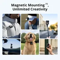 Para DJI Osmo Nano Combo Estándar 128GB 4K/60fps Sensor de 1/1.3" 143° FOV Amplio Cámara Inalámbrica para Vlogging con Micrófono Incorporado Recargable