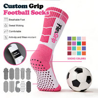 Chaussettes de football FlexGrip pour enfants et jeunes, antidérapantes, avec couleurs personnalisables, séchage rapide, chaussettes de football professionnelles pour hommes