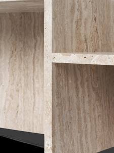 NANWEI <span class=keywords><strong>Table</strong></span> basse carrée <span class=keywords><strong>en</strong></span> <span class=keywords><strong>travertin</strong></span> rustique <span class=keywords><strong>en</strong></span> pierre pour la décoration de coin de <span class=keywords><strong>salon</strong></span> et de <span class=keywords><strong>salon</strong></span> - Product Image 3