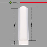 Tube souple double phase 100 ml en plastique avec bouchon à clapet pour lotion corporelle et crème visage