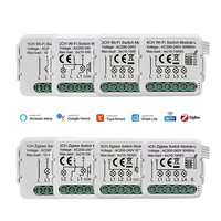 Diy 1/2/3/4 App Gang telecomando vocale 10a Dc Smart Switch Home Light Wireless Wifi Mini Tuya Smart Switch