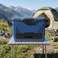 Glacière de camping avec compartiments sec/humide et tiroir, nouvelle idée, vente en gros usine, pour l'extérieur
