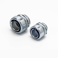 Raccord mâle droit 2 pouces auto-taraudant pour conduit flexible étanche aux liquides, en alliage de zinc, IP68, galvanisé à chaud, CE